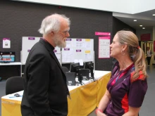Former Archbishop of Canterbury Rowan Williams (left) at the 2012 London Paralympic Games